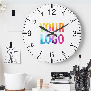 Custom Company Logo Promotional Branded Round Clock