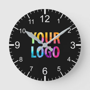 Custom Company Logo Promotional Branded Round Clock