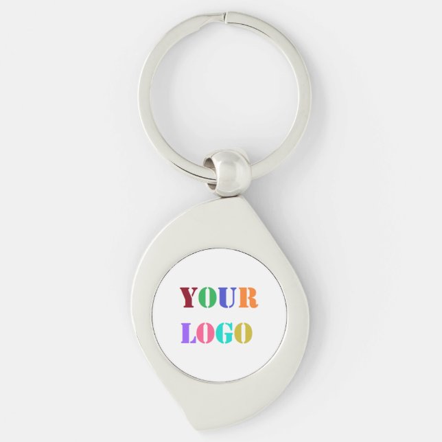 Custom Company Logo Promotional Business Keychain (Front)