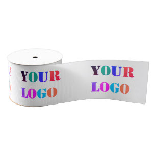 Custom Company Logo Promotional Business Ribbon Grosgrain Ribbon