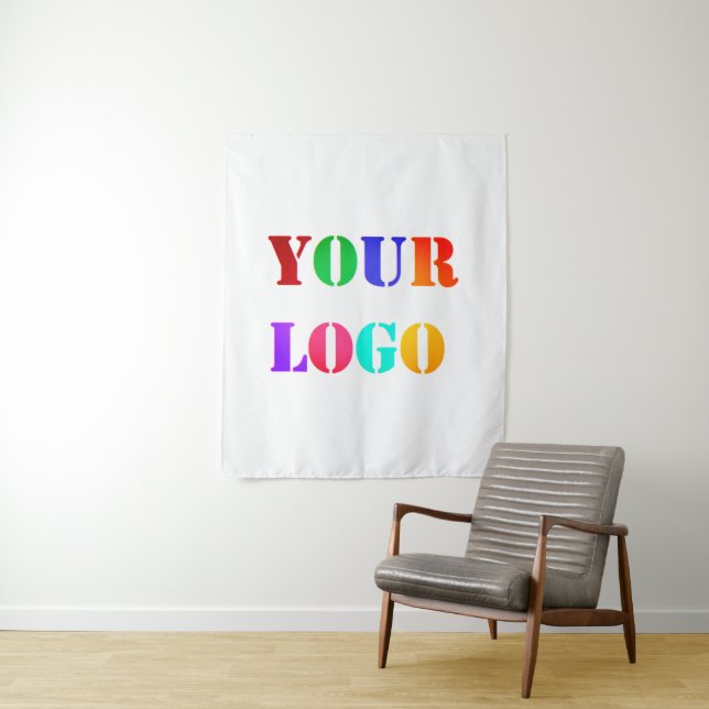 Custom Company Logo Promotional Business Tapestry (In Situ)