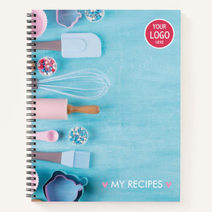 Custom Company Logo Promotional Recipe Notebook