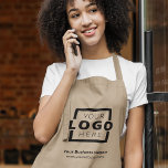 Custom Company Logo Promotional Uniform Long Apron<br><div class="desc">Easily personalise this custom apron with your own company logo. Promotional aprons custom branded with your business logo can be a uniform for employees, wait staff, and workshops, or promotional giveaways for customers. This apron with pockets is ideal for a catering company, chef, restaurant, bakery, grocery store owner, paint shop,...</div>