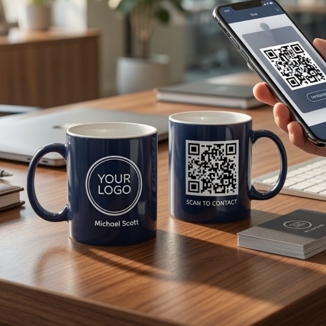 Custom Company Logo QR Code Mug | Personalised  (Creator Uploaded)