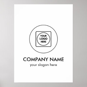 Custom Company Logo Simple Brand Identity poster