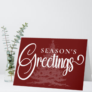 Custom Company Logo Small Business Christmas Holiday Card
