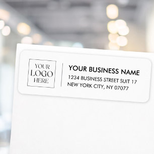 Custom Company Logo Small Business Return Address