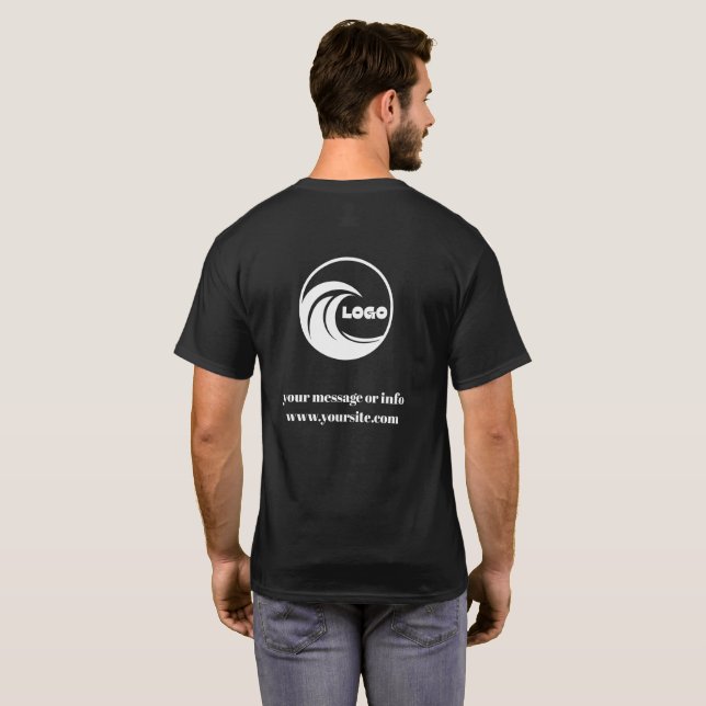 Custom Company Logo Team Work T-Shirt (Back Full)