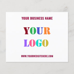 Custom Company Logo Text and Colour Business Flyer