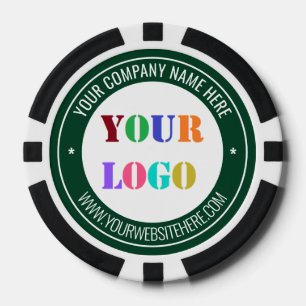 Custom Company Logo Text and Colours Poker Chips