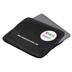 Custom Company Logo Text Business Laptop Sleeve