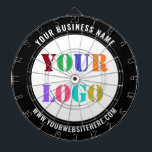 Custom Company Logo Text Dart Board Your Colours<br><div class="desc">Custom Colours and Fonts - Design Your Own Personalised Dartboards with Your Company Logo and Name Website or Custom Text Promotional Business Personalised Dart Board - Add Your Logo / Image or QR Code - Photo / and Text / Information / More - Resize and move elements with Customisation tool....</div>