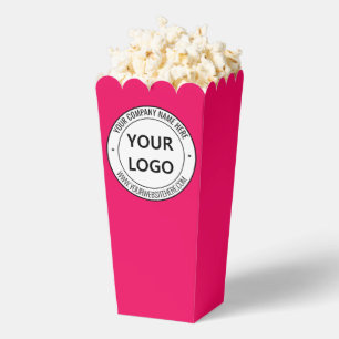 Custom Company Logo Text Popcorn Box Your Colours
