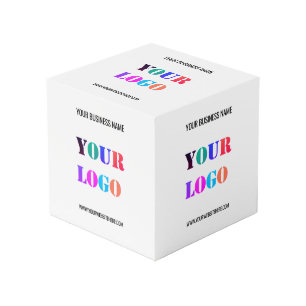 Custom Company Logo Text Promotional Cube Template