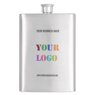 Custom Company Logo Text Promotional Flask Example