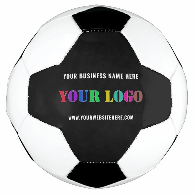 Custom Company Logo Text Soccer Ball Your Colours (Front)