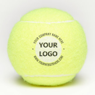 Custom Company Logo Text Tennis Balls Template