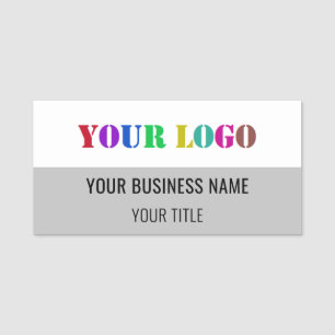 Custom Company Logo Text Your Business Name Tag