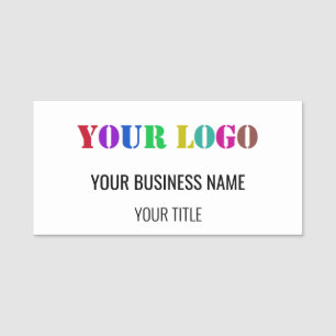 Custom Company Logo Text Your Business Name Tag