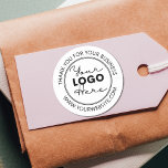 Custom Company Logo Thank You For Your Business Classic Round Sticker<br><div class="desc">Looking for branded stickers to promote your small business? Check out these Custom Company Logo Thank You For Your Business Classic Round Stickers. You can add your own company logo very easily and you can even change the font style by using the design tool. Happy Branding!</div>