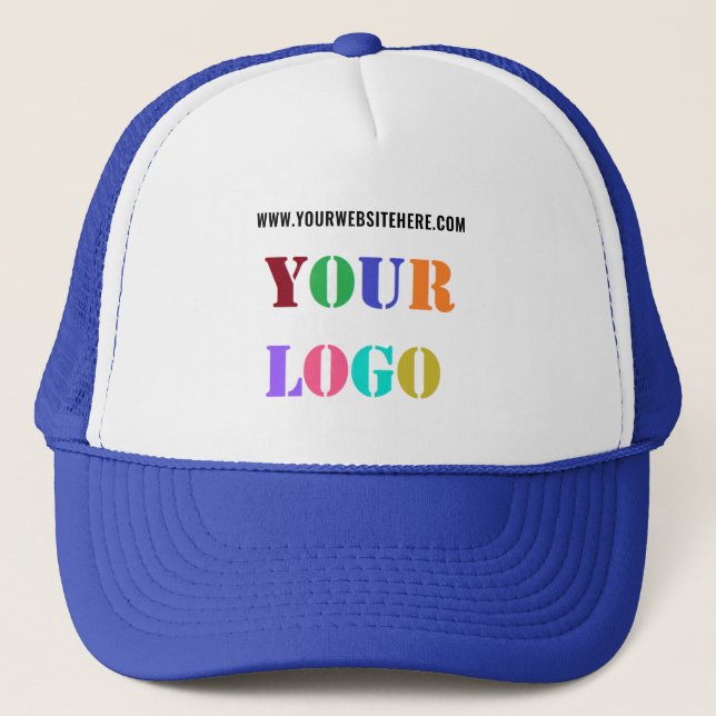 Custom Company Logo Website Business Trucker Hat (Front)