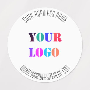 Custom Company Logo Website Name Business Labels