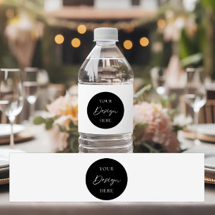 Custom Company Logo Wedding Business Personalised Water Bottle Label