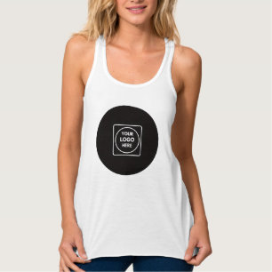 Custom Company Logo White Wears tank top