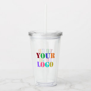 Custom Company Logo Your Business Acrylic Tumbler