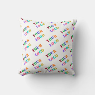 Custom Company Logo Your Business Throw Pillow