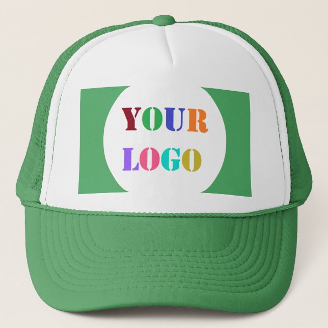 Custom Company Logo Your Business Trucker Hat (Front)