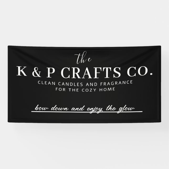 Custom Company Name Banner (Horizontal)