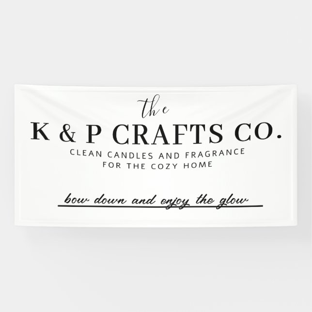 Custom Company Name Banner (Horizontal)