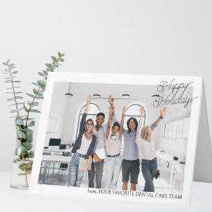 Custom Company Photo Logo Business Christmas 2024 Card