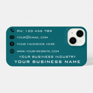 Custom Company Promotional Business Card Design iPhone 14 Case
