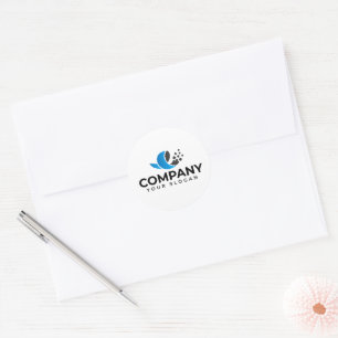 Custom Company promotional Classic Round Sticker