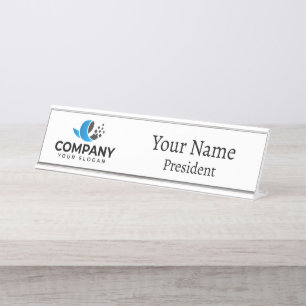 Custom Company promotional  Desk Name Plate