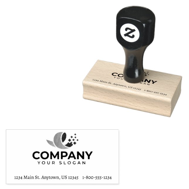 Custom Company promotional  Rubber Stamp (Stamped)