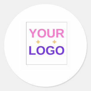 Custom company store business employee classic round sticker