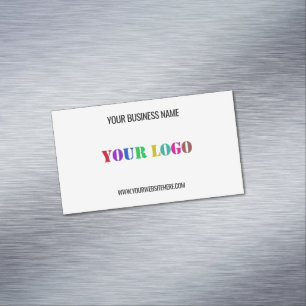 Custom Company Your Logo Text Business Card Magnet