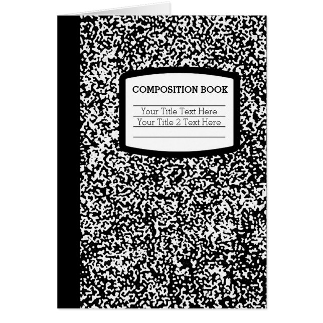 Custom Composition Book Funny School Teacher (Front)