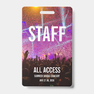 Custom Concert Badge ID Badge