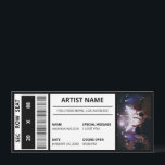 Custom Concert Ticket Gift Idea DIY Event Ticket Invitation<br><div class="desc">Custom Concert Ticket Gift Idea DIY Event Ticket Invitation</div>