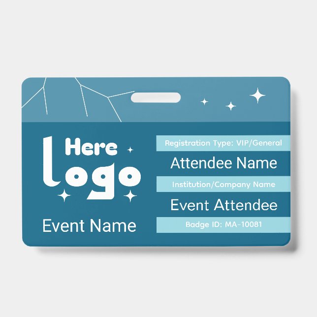 Custom Conference Badge ID (Front)