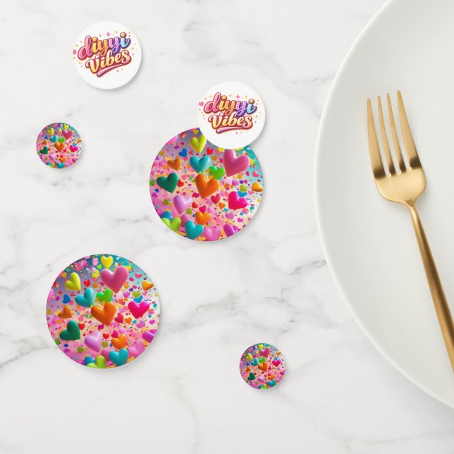 Custom Confetti Circles – Personalized Party Decor (Group)