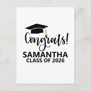 CUSTOM CONGRATES GRAD POSTCARD