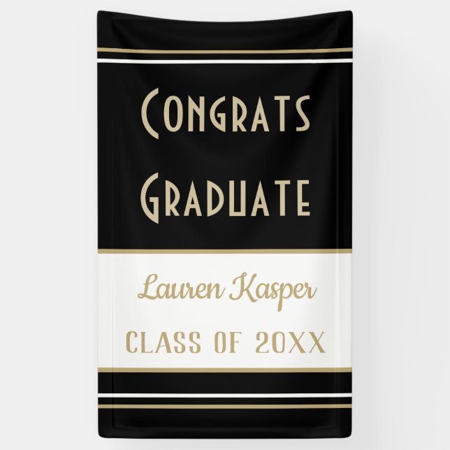 Custom Congrats grad vertical banner (Vertical)