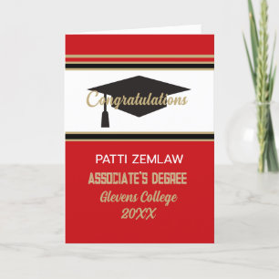 Custom Congrats!! Look! Associate's degree Card