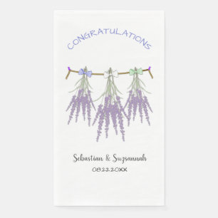 Custom Congratulations Dried Lavender Bundles Pap Napkin