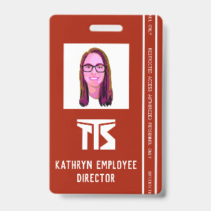 Custom Construction High Risk ID Badge
